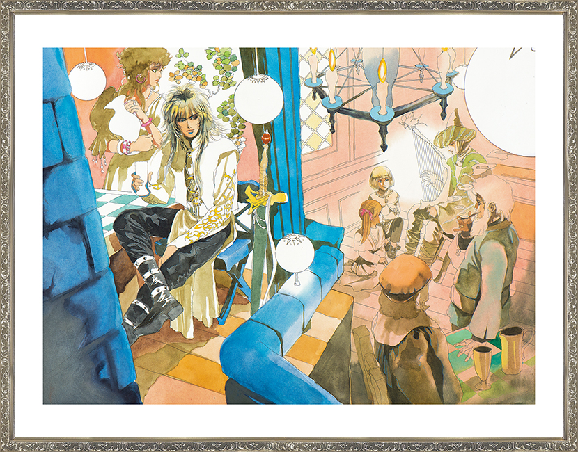 サガ シリーズ 複製原画「時織人の歌謡（うた）（『ロマンシング サ・ガ２』）」