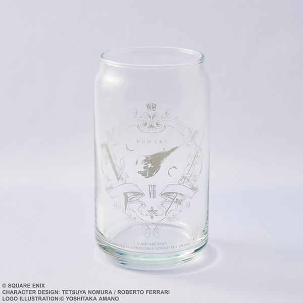 ファイナルファンタジーVII リメイク 缶型グラス エンブレム ファイナルファンタジーVII リメイク 缶型グラス エンブレム
