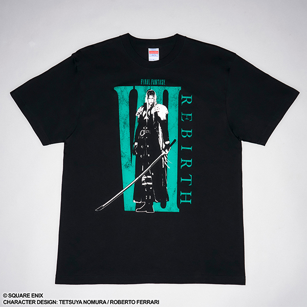 ファイナルファンタジーVII リバース　Tシャツ　セフィロス（ブラック×グリーン）