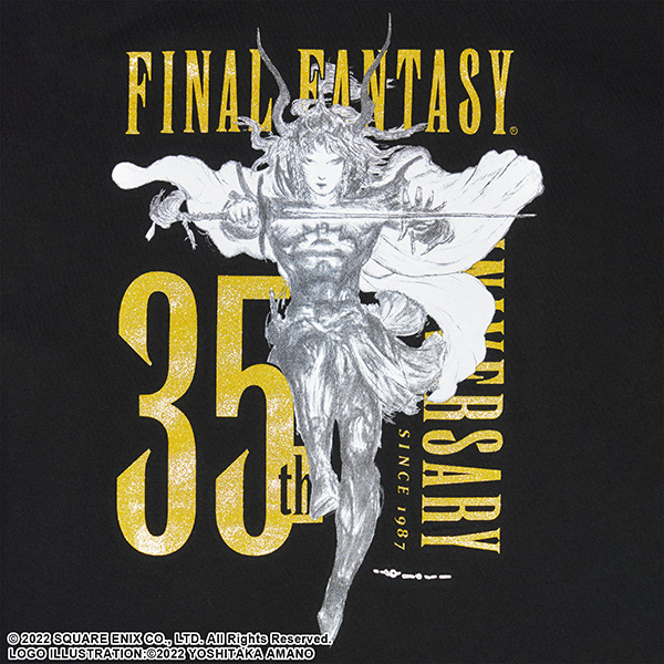 ファイナルファンタジー 35th Anniversary Tシャツ ＜BLACK