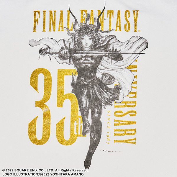 ファイナルファンタジー 35th Anniversary Tシャツ <WHITE ファイナルファンタジー 35th Anniversary Tシャツ <WHITE