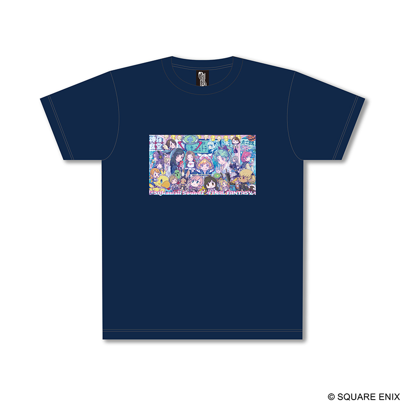 #SQkawaii Sounds -FINAL FANTASY-　Tシャツ　ネイビー