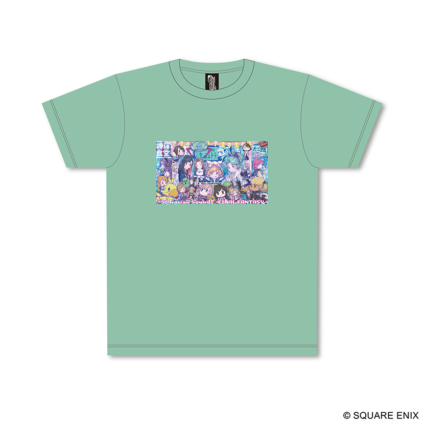 #SQkawaii Sounds -FINAL FANTASY-　Tシャツ　ミントグリーン