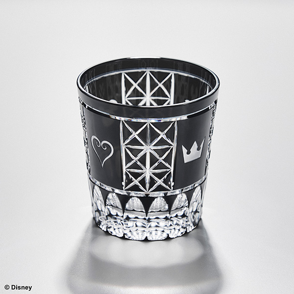 キングダム ハーツ th Anniversary 江戸切子 オールドグラス 黒 八角籠目 スクウェア エニックス E Store