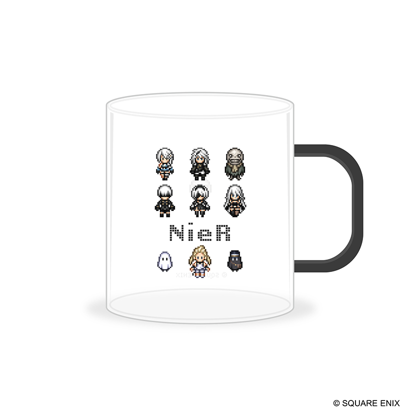 NieR Series ガラスマグカップ ドット絵ver.
