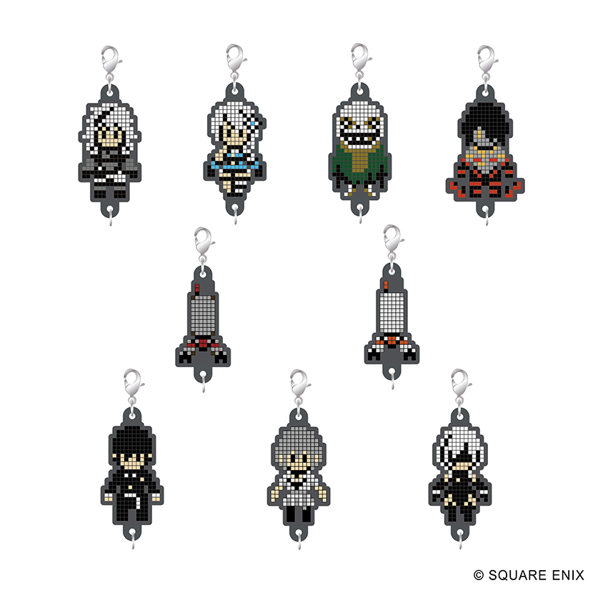 NieR Series　ラバーストラップコレクション　ドット絵ver.　Vol.1　9個入りBOX