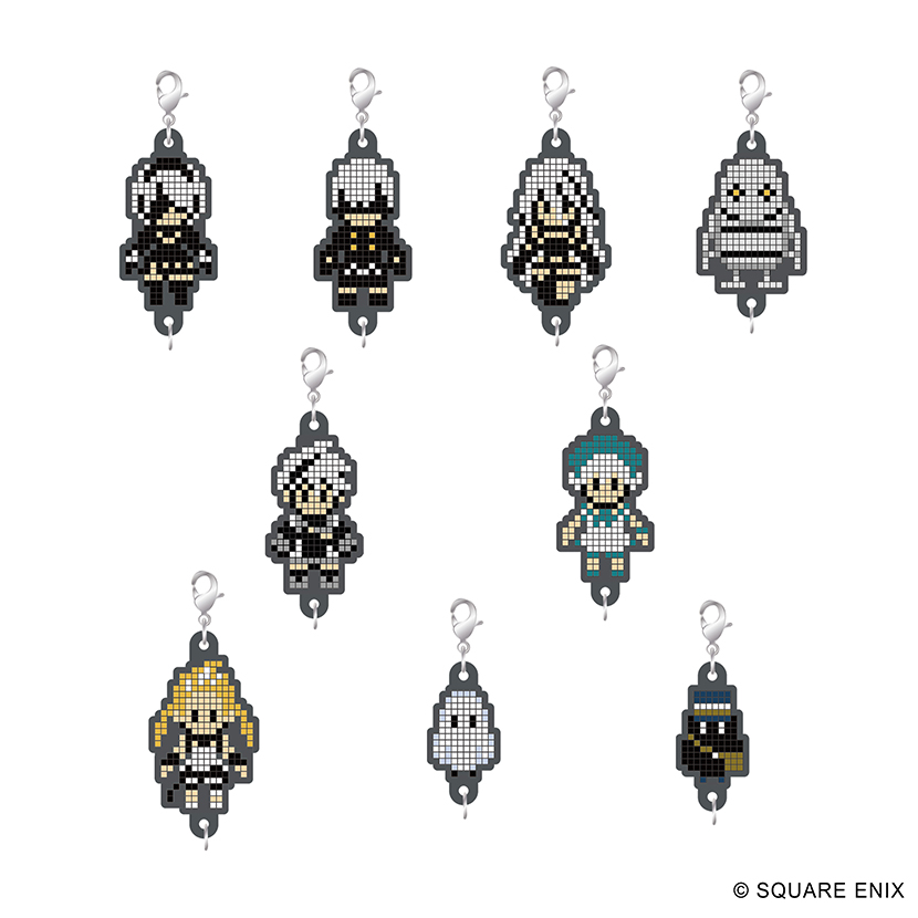 NieR Series ラバーストラップコレクション ドット絵ver. Vol.2 9個入りBOX