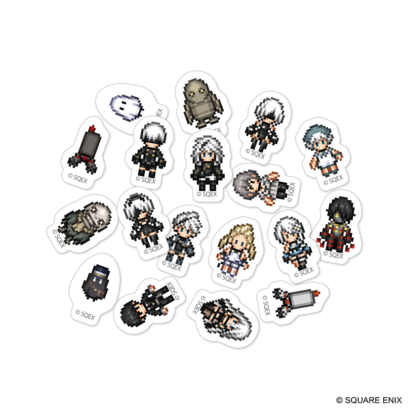 NieR Series フレークシール ドット絵ver.