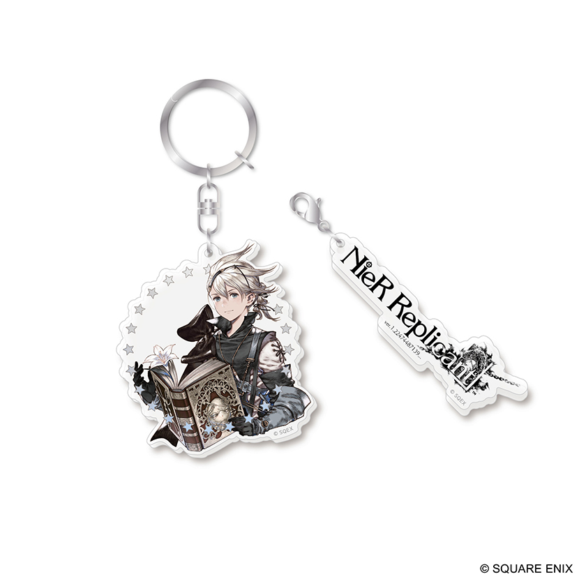 NieR Series 15th Anniversary　アクリルキーホルダー　少年ニーア＆白の書