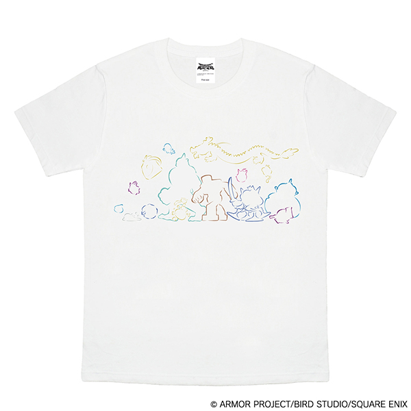 ドラゴンクエストモンスターズ3　魔族の王子とエルフの旅　Tシャツ　モンスターマーチ   白