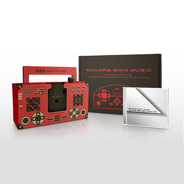 SQUARE ENIX MUSIC　RETRO GAME STYLE CARDBOARD SPEAKER & CHIPS SELECTION CD