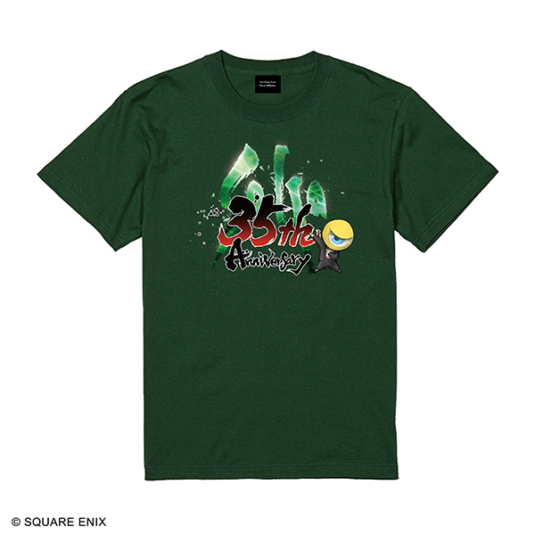 サガ シリーズ 35周年 Anniversary Tシャツ （グリーン） 【SaGa Design Works】