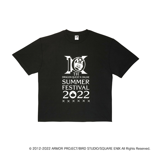 ドラゴンクエストX オンライン 10周年記念 メモリアルTシャツ