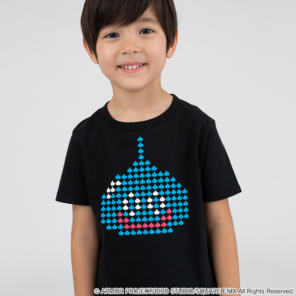 ドラゴンクエスト DQ+g キッズTシャツ スライムドット ドラゴンクエスト DQ+g キッズTシャツ スライムドット
