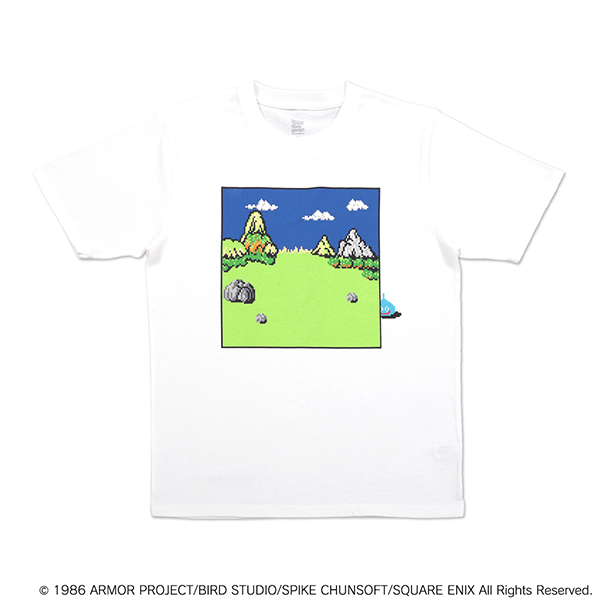 ドラゴンクエスト DQ+g Tシャツ ドット スライム