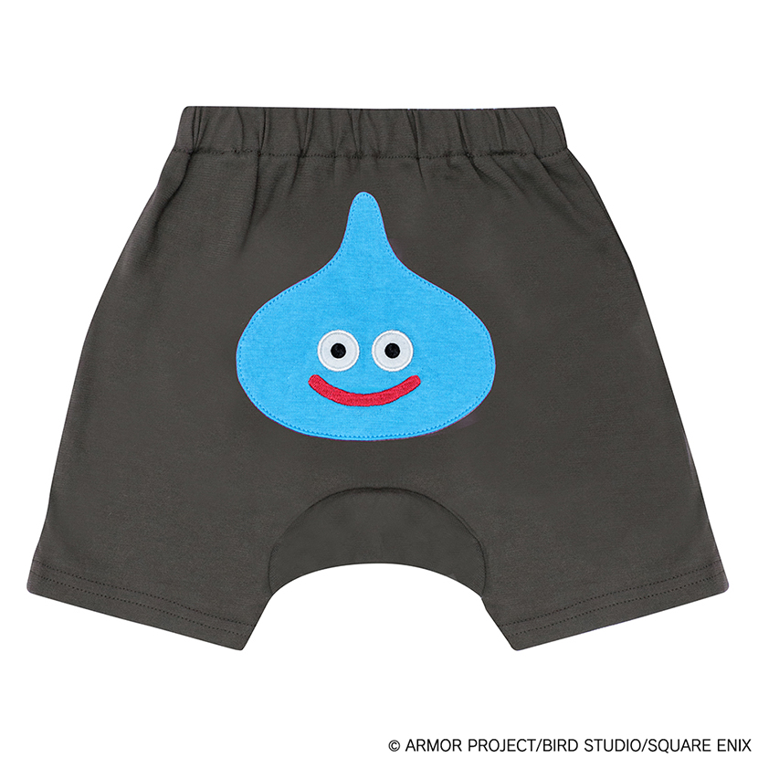 ドラクエベビー＆キッズ　ハーフ丈モンキーパンツ　スライム
