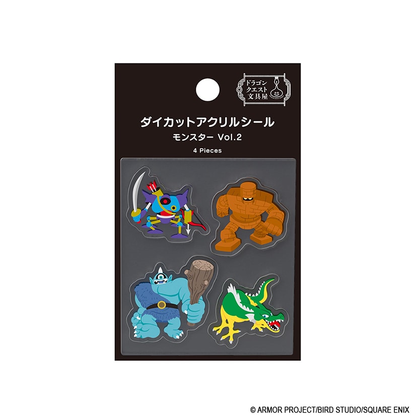ドラゴンクエスト文具屋　ダイカットアクリルシール　＜モンスター Vol.2＞